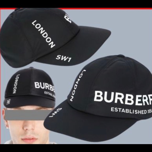 burberry print hat